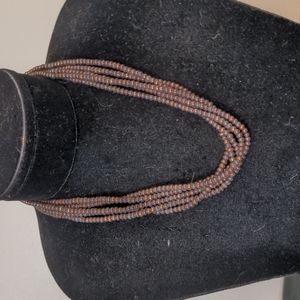 Metallic multi strand Necklace